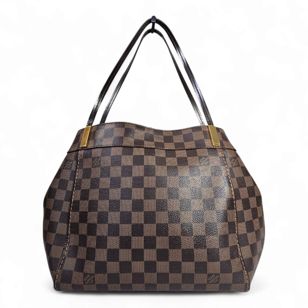 Louis Vuitton Brown Checkered Tote Bag